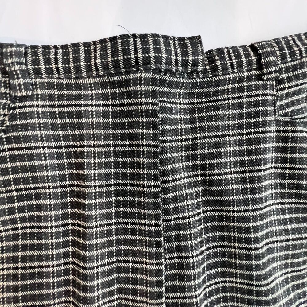 Y2K Plaid Mini Skirt Women 12 Black Gray Dark Academia Schoolcore Classic Preppy - Picture 9 of 11